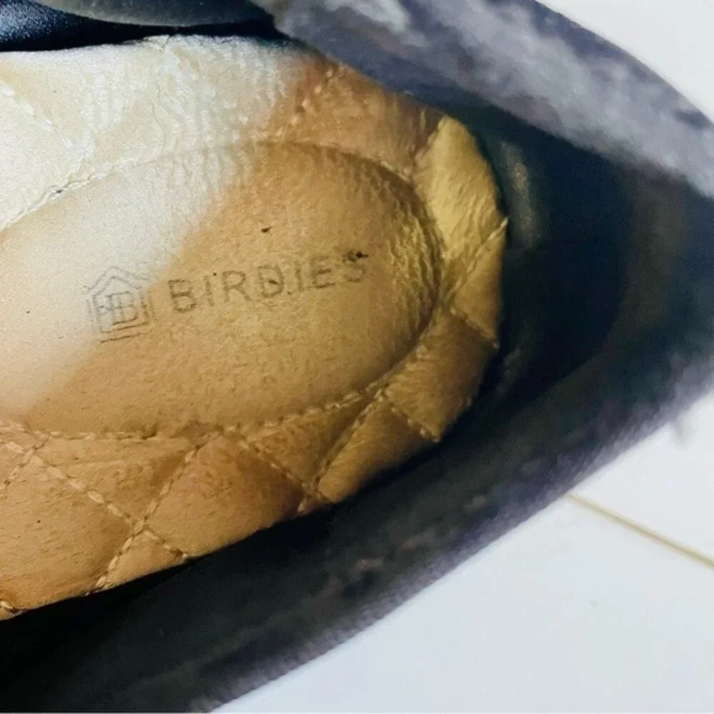 Birdies Black Velvet Loafers Size 10.5